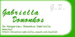 gabriella domonkos business card